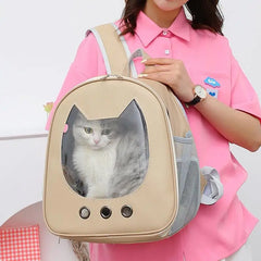 Foldable Cat Carrier Backpack Lightweight Breathable Pet