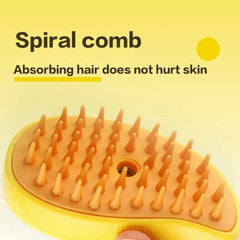 3-In-1 Steam Dog Cat Grooming Brush, Electric