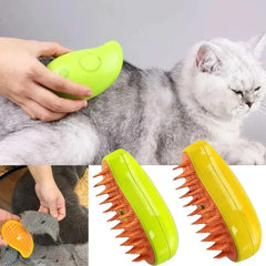 3-In-1 Steam Dog Cat Grooming Brush, Electric