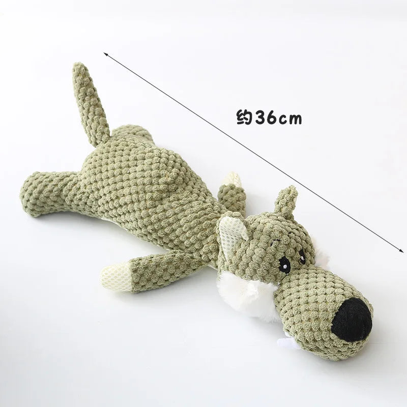 Plush Cartoon Puppy Dog Toy Pet Chew