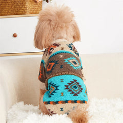 Totems Print Puppy Dog Sweater For Small