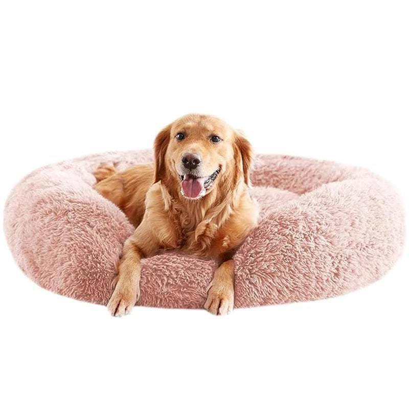 Dog Beds For Large Calming Donut Round