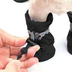 4-Piece Water-Resistant Dog Shoes For Small Protect
