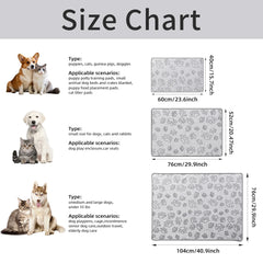 Cozy Plush Dog Paw Print Blanket Soft