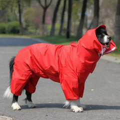Waterproof Dog Raincoat Hoodie Jacket Rain Poncho