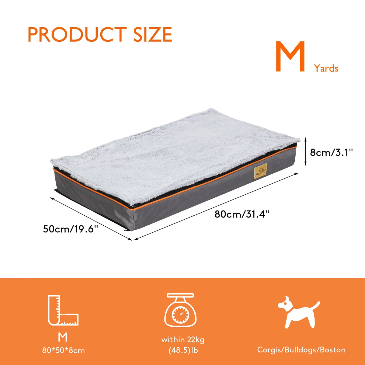 Dog Pet Bed Large Padded Orthopedic Foam