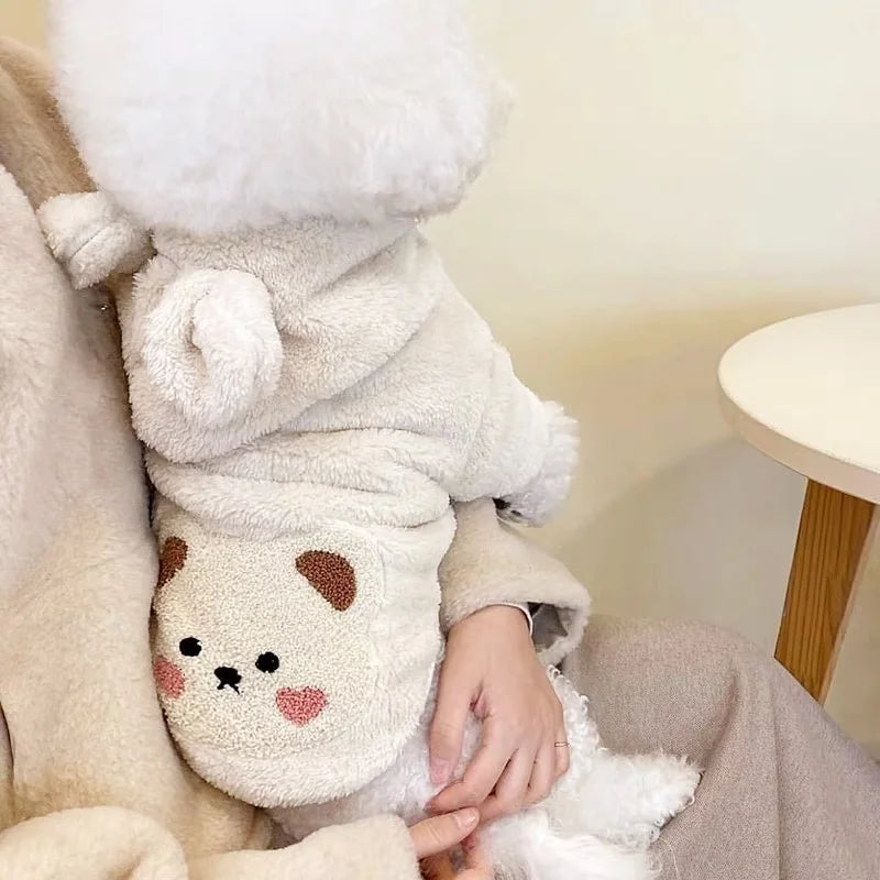 Winter Dog For Small Medium Hoodies Cute