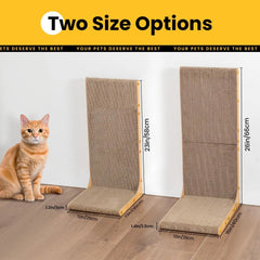 23 Inch L-Shape Cat Scratcher Wall Mounted