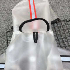 Dog Raincoat Puppy Four Feet Hooded Transparent