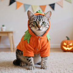 Halloween Cute Warm Pumpkin Dog Breathable Orange