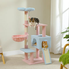 Flower Cat Tree, Multi-Level Tower With Sisal
