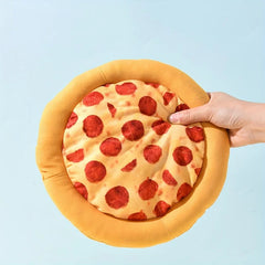 Squeaky Plush Pizza Shrimp Dog Toy Durable