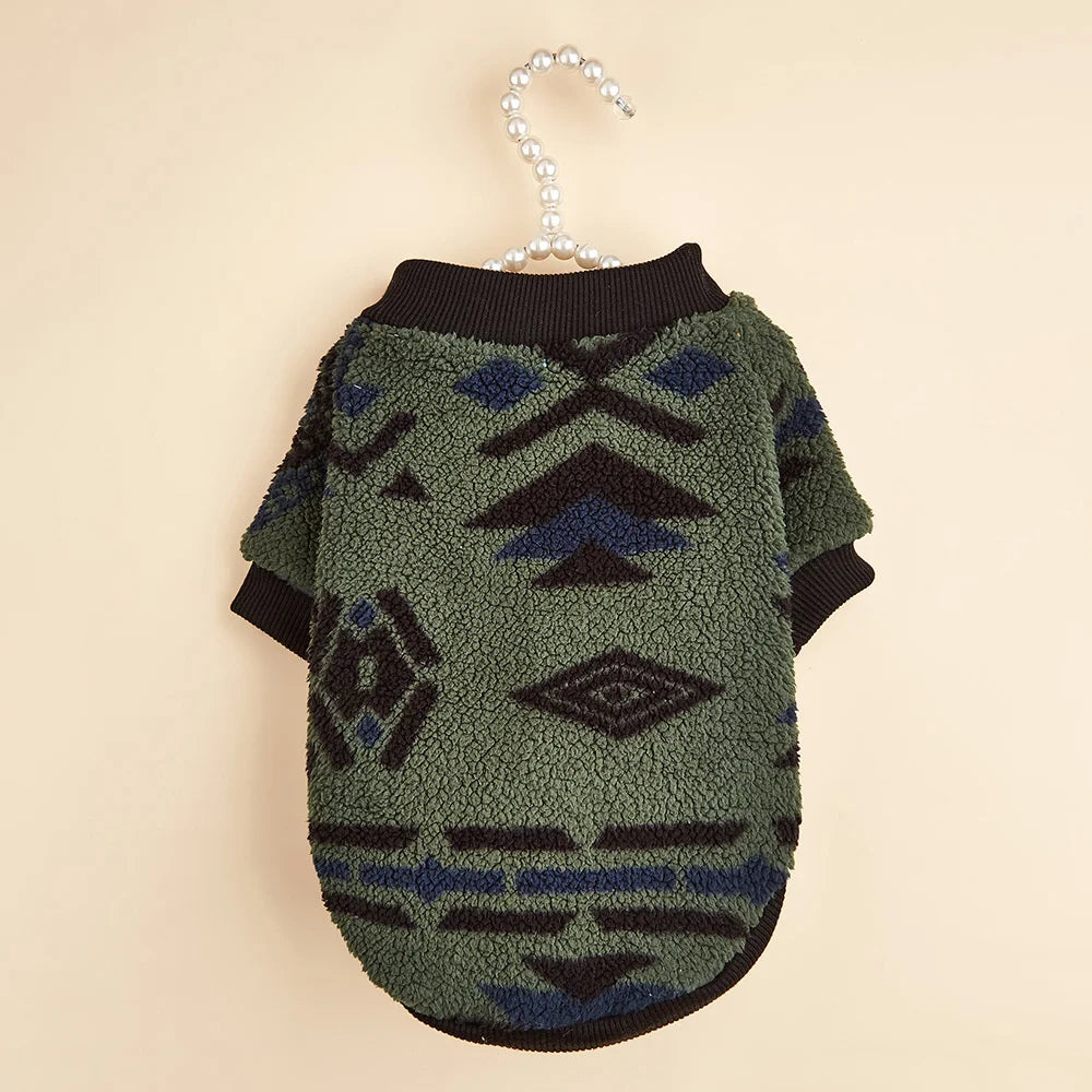 Totems Print Puppy Dog Sweater For Small