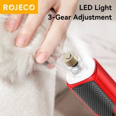 Rojeco Cat Electric Nail Grinder Rechargeable Dog
