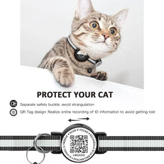 Gps Tracker Cat Collar With Qr Name