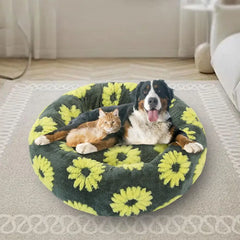 Donut Shape Dog Cat Nest Anti-Slip Pet