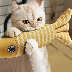 Cat Toys Fish Interactive Chew Simulation Pillow