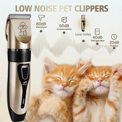 Low-Noise Professional USB Rechargeable Pet Grooming Tool