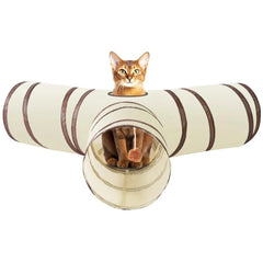 1Pc Cat Tunnel, Collapsible Tube With Play
