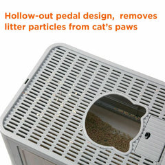 Foldable Cat Litter Box Front Entry Top