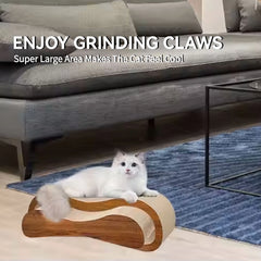 In Cat Scratcher Cardboard Lounge Bed, Scratching