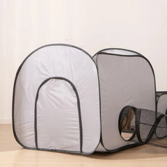 Square Gray Cats And Dogs Delivery Room