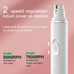 Electric Dog Nail Grinder With Polisher Wheel