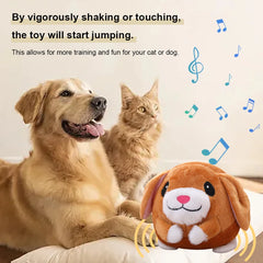 Plush Automatic Bouncing Toys Bite Resistant Funny