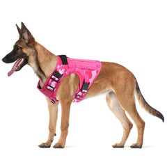 Military Pink Camouflage Dog Harness For Large