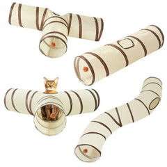 Fun Polyester+Steel Wire Cat Tunnel Tube Breathable