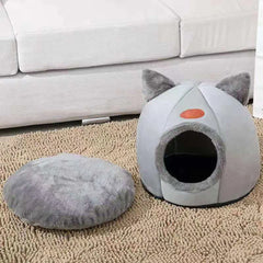 Pet Bed With Cat Ears For Small