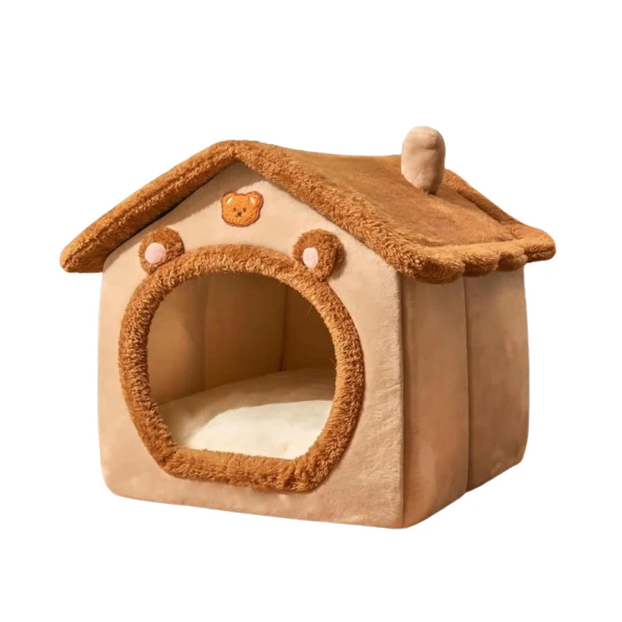 Folding Houses Removable Washable Cat Puppy Cave