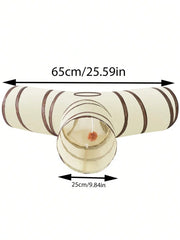 1Pc Foldable Cat Tunnel Detachable Play Sleep