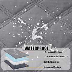 Waterproof Dog Bed Cover 30X70, Reversible Washable