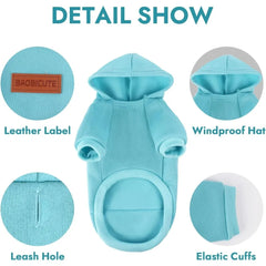 Pack Dog Hoodie Warm Hood Sweater Cold