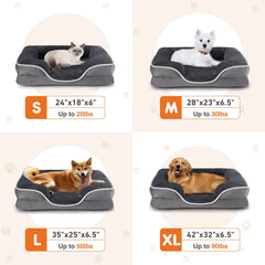 Jhk Orthopedic Dog Bed Memory Foam Pet