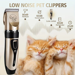 Pet Hair Trimmer Kit Electric Precision Clippers