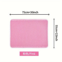 1Pc Large Size Cat Litter Mat-Advanced Honeycomb