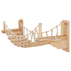 39.4In Wall-Mounted Cat Roped Bridge For Indoor