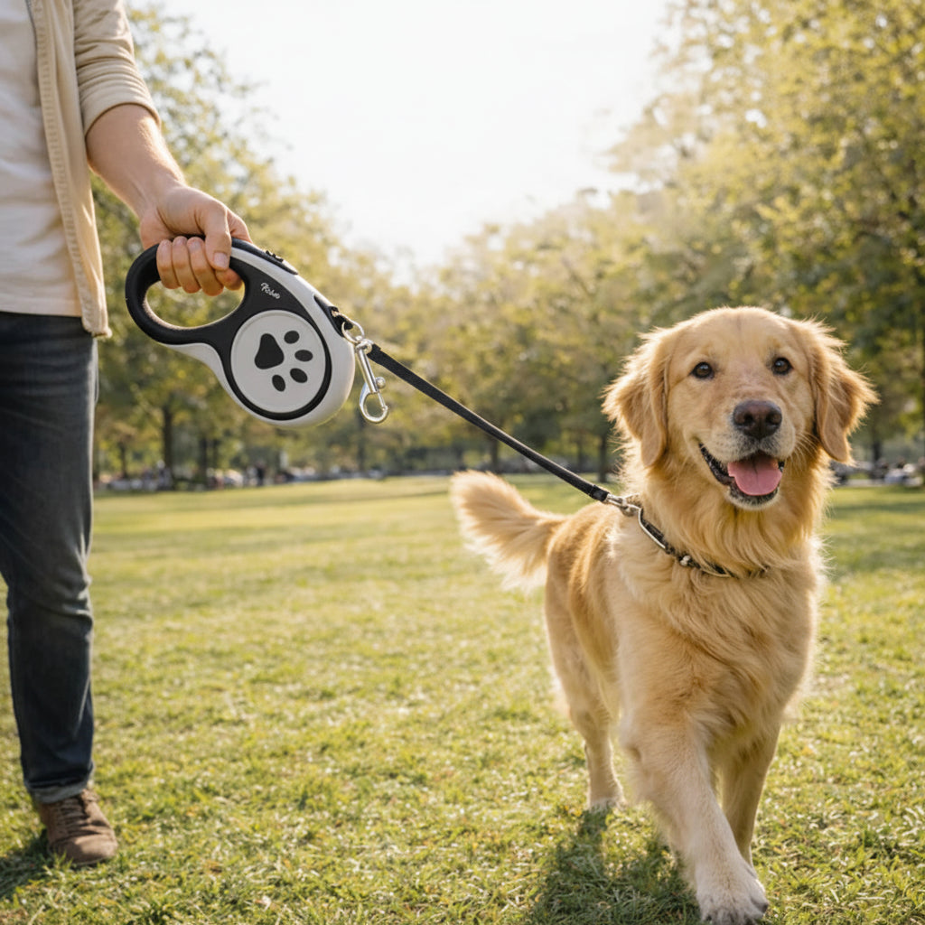 16Ft Automatic Retractable Pet Leash, Durable Nylon