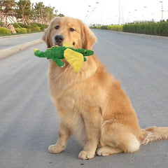 Dog Plush Toys Cute Dinosaur Shape Squeaky
