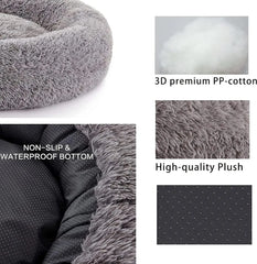 Dog Beds For Large Calming Donut Round