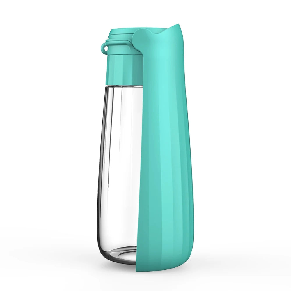 550Ml Fold Dog Water Bottle Twist Open