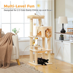 Multi-Level Cat Tree With Sisal Scratching Posts