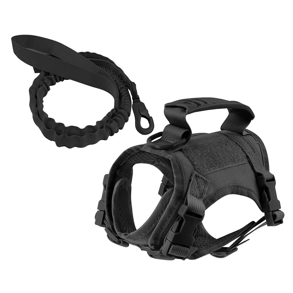 Tactical Puppy Harness Leash Set For Small