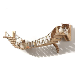 39.4In Wall-Mounted Cat Roped Bridge For Indoor