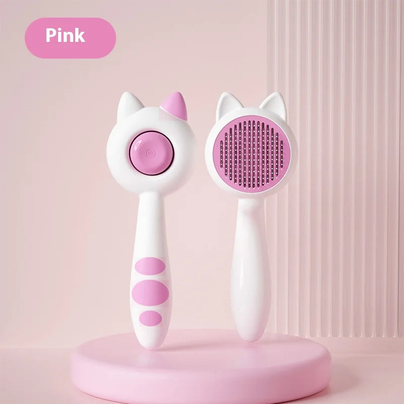 Self Cleaning Cat Brush Pet Grooming Tool