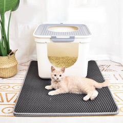 60X90Cm 40X50Cm Waterproof Cat Litter Mat Double