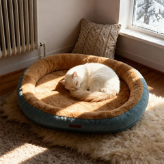 Winter Warm Small Dog Kennel Sleeping Puppy