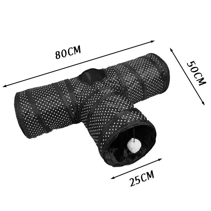 Cawayi Kennel Pet Cat Tunnel S-Shape Collapsible